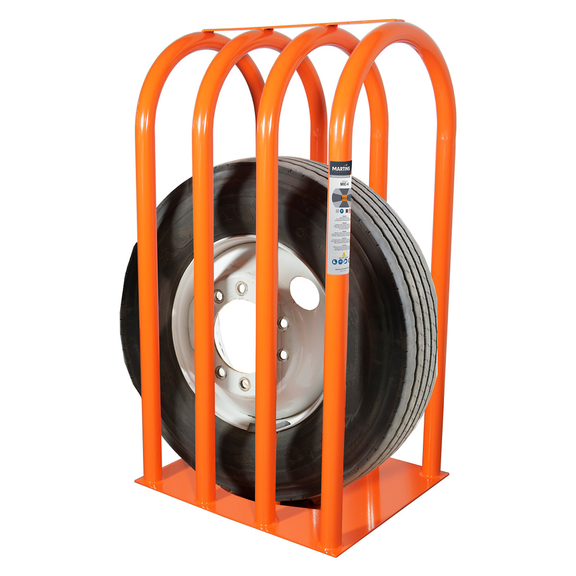 Martins Industries 4-Bar Tire Inflation Cage — Steel, OSHA Certified, Model# MIC-4